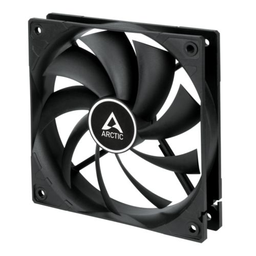 ARCTIC F12 Low Noise 12cm Case Fan, Black, 9 Blades, Fluid Dynamic