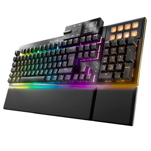 Be Quiet! Dark Mount Silent Tactile RGB Mechanical Modular Keyboard, Hot-Swappable Numpad & Media Dock, Customisable Display Keys, Sound-Proofing, Black