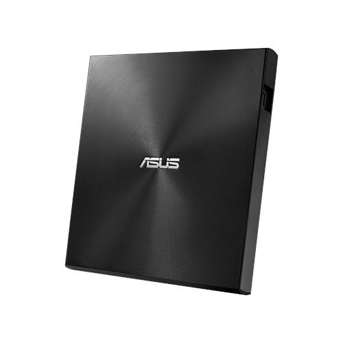 Asus (ZenDrive U9M) External Slimline DVD Re-Writer, USB-A / USB-C, 8x, M-Disc Support, Cyberlink Power2Go 8, Black