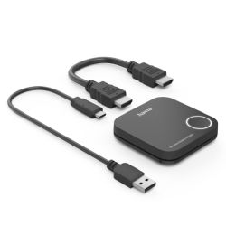 Hama Wireless to HDMI Display Adapter, Cast your Wireless Display / Miracast / Airplay / DLNA-enabled Devices onto a TV/Projector, USB Powered
