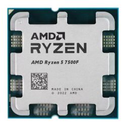 AMD Ryzen 5 7500F CPU, AM5, 3.7GHz (5.0 Turbo), 6-Core, 65W, 38MB Cache, 5nm, 7th Gen, No Graphics, NO HEATSINK/FAN - OEM *TRAY*
