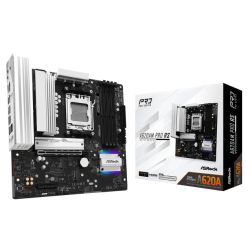 Asrock A620AM PRO RS, AMD A620A, AM5, Micro ATX, 4 DDR5, HDMI, DP, 2.5G LAN, RGB, 3x M.2