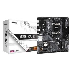 Asrock A620M-HDV/M.2, AMD A620, AM5, Micro ATX, 2 DDR5, HDMI, DP, GB LAN, PCIe4, 2x M.2