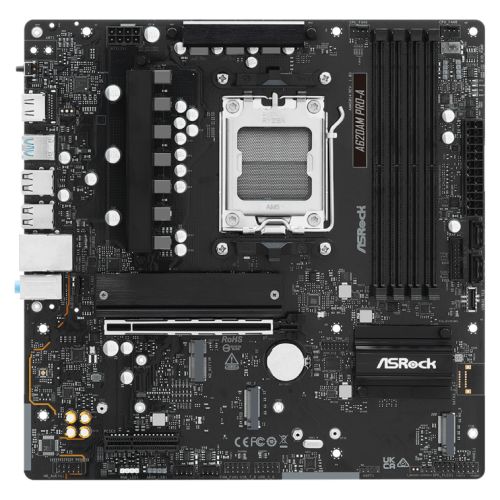 Asrock A620AM PRO-A, AMD A620A, AM5, Micro ATX, 4 DDR5, HDMI, 2.5G LAN, 3x M.2