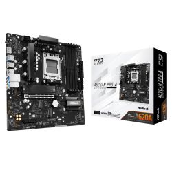Asrock A620AM PRO-A, AMD A620A, AM5, Micro ATX, 4 DDR5, HDMI, 2.5G LAN, 3x M.2