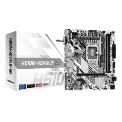 Asrock H610M-HDV/M.2+ D5, Intel H610, 1700, Micro ATX, 2 DDR5, VGA, HDMI, DP, PCIe4, 1x M.2