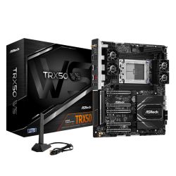 Asrock TRX50 WS, Workstation, AMD TRX50, sTR5, EATX, 4 DDR5 ECC, Wi-Fi 6E, 10G & 2.5G LAN, SlimSAS, MCIO, PCIe5, 2x M.2