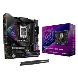 Asrock Z890M RIPTIDE WIFI, Intel Z890, 1851, Micro ATX, 4 DDR5, HDMI, DP, 2 TB4, Wi-Fi 6E, 2.5G LAN, RGB, 3x M.2