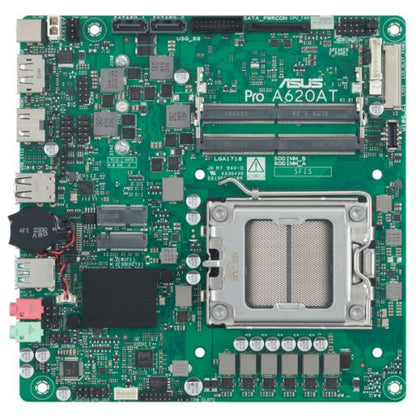 Asus PRO A620AT-CSM - Corporate Stable Model, AMD A620A, AM5, Thin Mini ITX, 2 DDR5, HDMI, DP, LVDS, 19v DC in, 1x M.2