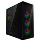 ARCTIC Xtender (Black) Case w/ Tinted Glass Side and Front, E-ATX, 5x ARGB Fans, ARGB PSU Shroud, Mesh Airflow, USB-C 10Gbps