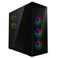 ARCTIC Xtender (VG Black) Case w/ Tinted Glass Side and Front, E-ATX, 5x ARGB Fans, ARGB PSU Shroud, Mesh Airflow, GPU Vertical Mount, USB-C 10Gbps