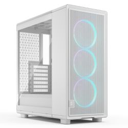 Fractal Design Epoch (White RGB TG Clear) Case w/ Clear Window, ATX, 3x Momentum RGB Fans, Mesh Top & Front, USB-C 20Gbps