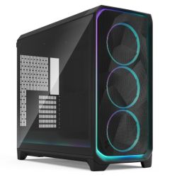 Fractal Design Meshify 3 XL Ambience Pro RGB (Black TG Light) Case w/ Light Tint Window, E-ATX, Mesh Front, 3x RGB Fans, Adjust Pro Hub, USB-C 20Gbps