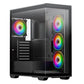Vida Solus Black ARGB Gaming Case w/ Glass Side & Front, ATX, 4x ARGB PWM Fans, 6-Port ARGB Hub, USB-C