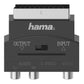 Hama Video Adapter - Scart Male to S-VHS Socket / 3x RCA Sockets, IN/OUT Switch
