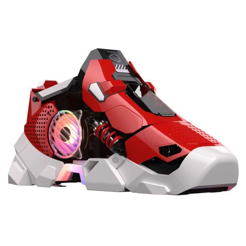 Cooler Master Sneaker X Mini ITX ARGB Case, 360mm AIO Cooler, 850W PSU & 1x PWM Fan Included, ARGB Controller, Classic Red