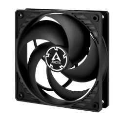 ARCTIC P12 12cm PWM PST CO Case Fan w/ Cable Splitter for Continuous Operation, Black, Fluid Dynamic, 200-1800 RPM