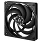 ARCTIC P12 Slim 12cm Pressure Optimised PWM PST Case Fan w/ Cable Splitter, Black, Fluid Dynamic, 200-2100 RPM
