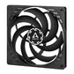 ARCTIC P14 14cm Pressure Optimised Slim PWM PST Fan w/ Cable Splitter, Black, Fluid Dynamic, 120-1800 RPM
