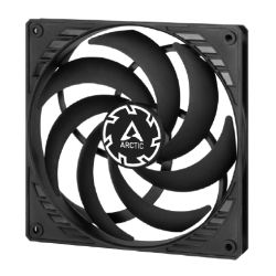 ARCTIC P14 14cm Pressure Optimised Slim PWM PST Fan w/ Cable Splitter, Black, Fluid Dynamic, 120-1800 RPM