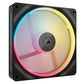 Corsair iCUE LINK LX140-R 14cm PWM Reverse Blade RGB Case Fan, 18 RGB LEDs, Magnetic Dome Bearing, 2000 RPM, Black, Single Fan Expansion Kit