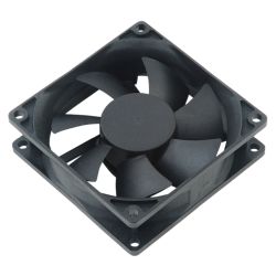 Akasa 8cm Ultra-Quiet Case Fan, EBR Bearing, 1800 RPM, Black