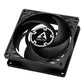 ARCTIC P8 8cm PWM PST CO Case Fan for Continuous Operation, Pressure-Optimised, Dual Ball Bearing, 200-3000 RPM, Black