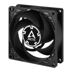 ARCTIC P8 Pressure Optimised 8cm Case Fan, Black, Fluid Dynamic, 3000 RPM
