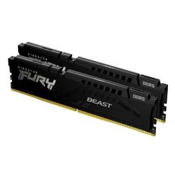 Kingston Fury Beast 32GB Kit (2 x 16GB), DDR5, 5200MHz, CL40, 1.25V, ECC, XMP 3.0, PMIC, DIMM Memory