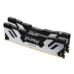 Kingston Fury Renegade 32GB Kit (2 x 16GB), DDR5, 6400MHz, CL32, 1.4V, ECC, XMP 3.0, PMIC, DIMM Memory, Black/Silver