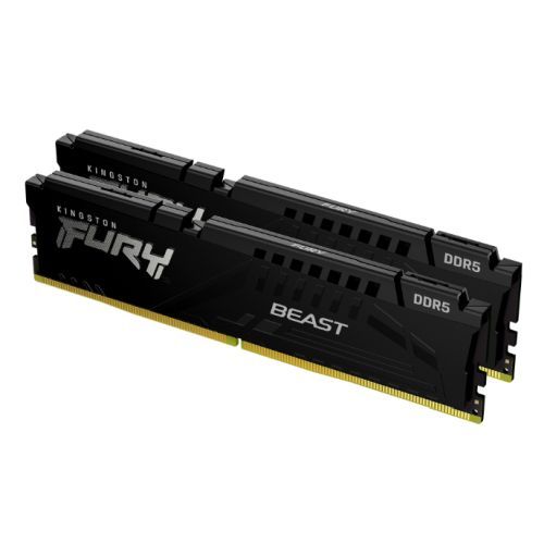 Kingston Fury Beast 64GB Kit (2 x 32GB), DDR5, 5200MHz, CL40, 1.25V, ECC, XMP 3.0, PMIC, DIMM Memory