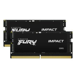 Kingston Fury Impact 32GB Kit (2 x16GB), DDR5, 5600MHz (PC5-44800), CL40, 1.1V, Intel XMP 3.0, SODIMM Memory