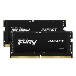 Kingston Fury Impact 64GB Kit (2 x 32GB), DDR5, 5600MHz (PC5-44800), CL40, 1.1V, Intel XMP 3.0, SODIMM Memory