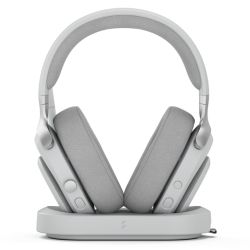 Fractal Design Scape (Light) Gaming Headset, Wireless/Btooth/USB, Custom-Tuned Drivers, EQ Presets, 40 Hours Battery, Charging Stand, Ambient Lighting