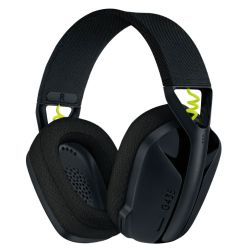 Logitech LIGHTSPEED G435 Ultra-Lightweight Wireless Gaming Headset, LIGHTSPEED/Bluetooth/USB-C, 40mm drivers, Beamforming Mics, Black/Yellow