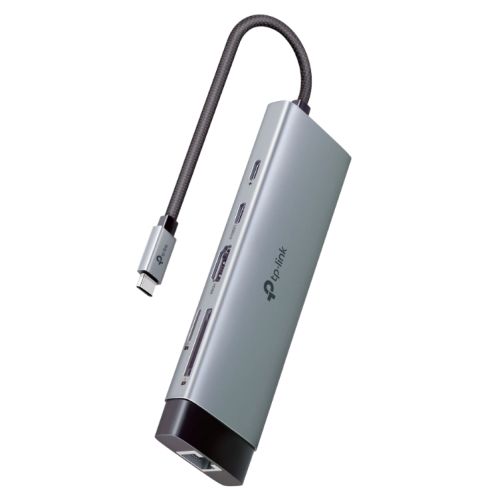 TP-LINK (UH9120C) 9-in-1 USB-C Hub - 1x USB-C (PD 100W), 1x USB-C 5Gbps, 3x USB-A 5Gbps, 1x HDMI, 1x LAN, SD/microSD, Mains Powered