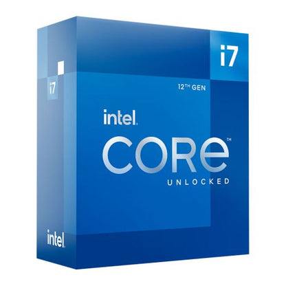 Intel Core i7-12700K CPU, 1700, 3.6 GHz (5.0 Turbo), 12-Core, 125W (190W Turbo), 10nm, 25MB Cache, Unlocked, Alder Lake, NO HEATSINK/FAN