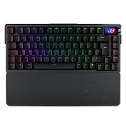 Asus ROG AZOTH Extreme Compact 75% Mechanical RGB Gaming Keyboard, Wireless/Btooth/USB, NX Snow Switches, 8000Hz, OLED Display, Control Knob