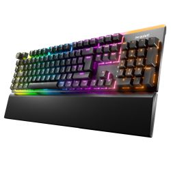 Be Quiet! Light Mount Silent Linear RGB Mechanical Keyboard, 3D Media Wheel, 5 Macro Keys, Sound-Proofing, Black