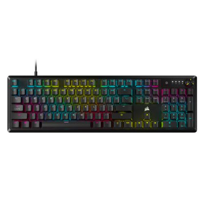 Corsair K70 CORE RGB Mechanical Gaming Keyboard, USB, Red Linear Switches, Sound Dampening, Rotary Dial, Aluminium Top Plate, Black
