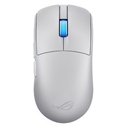 Asus ROG Harpe II Ace Gaming Mouse, Wireless/Bluetooth/USB, 48g Lightweight, 42000 DPI, 8K Polling, 5 Programmable Buttons, White