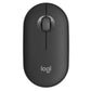 Logitech Pebble Mouse 2 M350s Bluetooth Optical Mouse, Compact, Multi-Pairing, 400-4000 DPI, Ambidextrous, Tonal Graphite