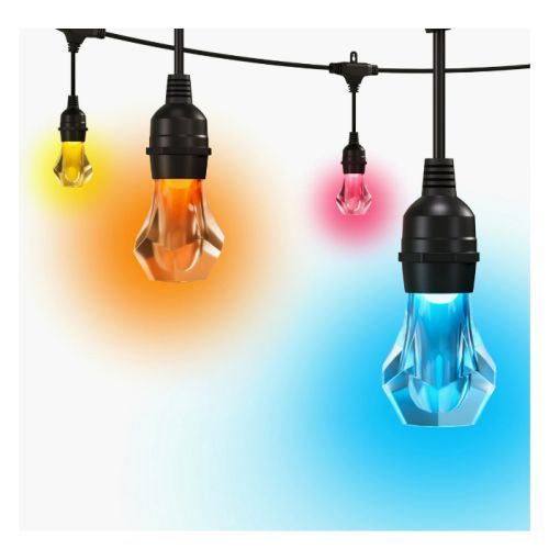 Nanoleaf Matter Smart Multicolour Outdoor String Lights Starter Kit, 30 Metre, 40 ARGB LEDs, 16+ Million Colours, Reacts to Sound & Music, IP65