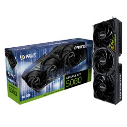 Palit RTX5080 GamingPro, PCIe5, 16GB DDR7, HDMI, 3 DP, 2617Mhz Clock, RGB Lighting