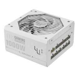 Asus 1000W TUF Gaming Gold PSU, Fully Modular, 80+ Gold, Double Ball Bearing Fan, ATX 3.1, PCIe 5.1, White