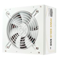 Cooler Master 650W MWE Gold V3 ATX 3.1 PSU, Fully Wired, HDB Bearing Fan, 80+ Gold, White