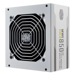 Cooler Master 850W MWE Gold V2 ATX 3.1 PSU, Fully Modular, HDB Bearing Fan, 80+ Gold, PCIe 5.1, White