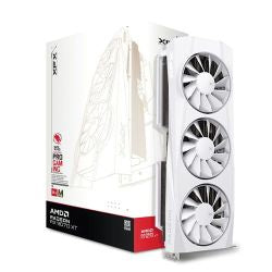XFX RX9070 XT Quicksilver White Magnetic Air Edition, PCIe5, 16GB DDR6, HDMI, 3 DP, 2970MHz Clock, Magnetic Air Tech