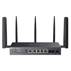 TP-LINK (DR3650v-4G) Omada 4G+ Cat6 AX3000 Wi-Fi 6 Gigabit Desktop DSL Gateway, 4G+ Cat6 up to 300Mbps, VDSL2 35b, USB, VoIP Support, Centralized Management, Mesh Tech