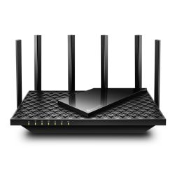 TP-LINK (Archer AXE75) AXE5400 Wi-Fi 6E Tri-Band GB Router, OneMesh, USB, Ultra-Low Latency, OFDMA, HomeShield, Alexa Voice Control